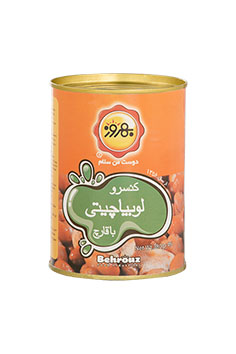 کنسرو لوبیا چیتی با قارچ